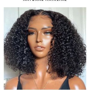 Kinky Curly neck length 5x5 undetectable lace wig | natural hairline luvmehair
